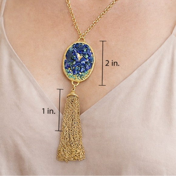 Beautiful Karma Bella necklace,matching earring set originally from Dillard’s - Picture 7 of 11